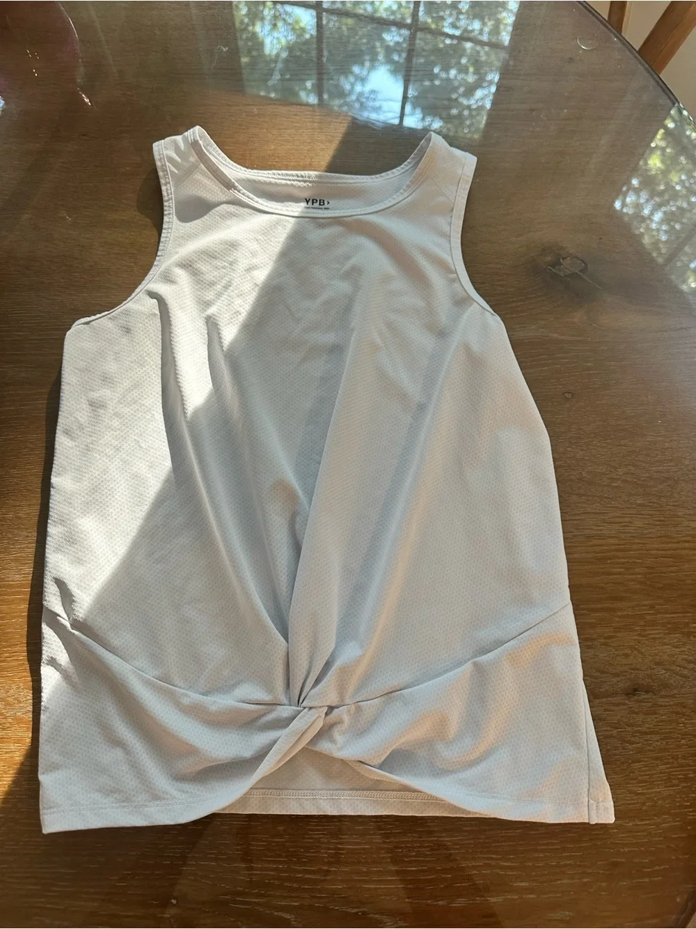 abercrombie kids White Twist-Front Tank Top